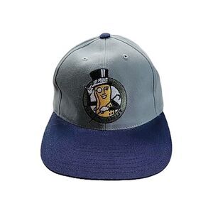 Mr. Peanut Snapback Hat Cap Logo by American Needle‎ Cotton Gray/Blue